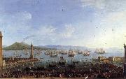 Antonio Joli, The Embarkation of Charles III in the Port of Naples